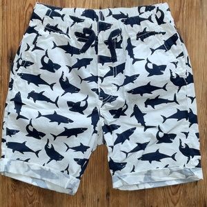 NWT! H&M Kids Cotton Shark Lovers Shorts, Size 8-9